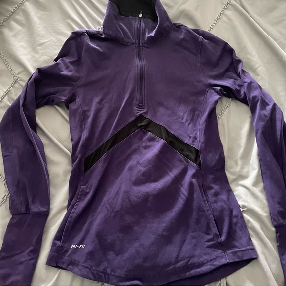Nike purple women’s running half-zip, Small - Picture 2 of 6